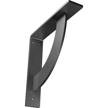 Ekena Millwork Bulwark Steel Bracket, Hammered Silver 2"W x 10"D x 10"H BKTM02X10X10BUHSV